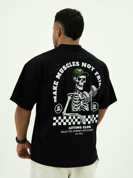 T-SHIRT OVERSIZED MAKE MUSCLES